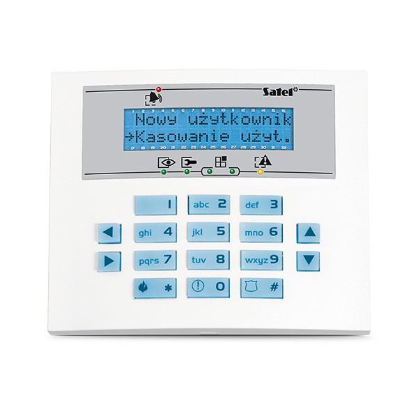 Satel Integra lcd klaviatuur sinine INT-KLCDS-BL