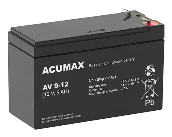 ELKO: 1145127 Acumax aku 12V 9Ah VRLA AV9-12 T2