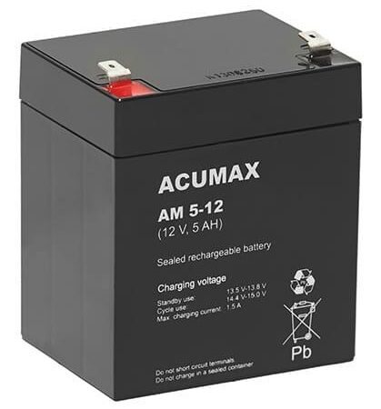 ELKO: 1146123 Acumax aku 12V 5Ah VRLA AM5-12T2
