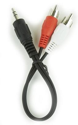 Gembird audio kaabel 3.5mm 2RCA 0.2m