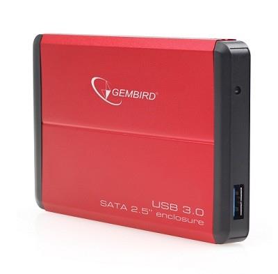 Gembird HDD korpus 2.5" punane