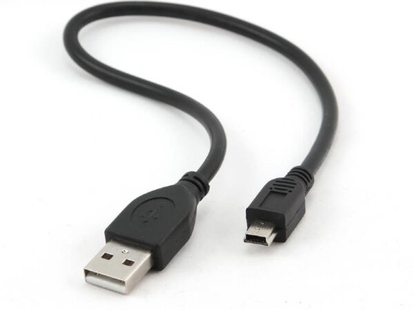 Gembird | USB2 AM-MINI kaabel | CCP-USB2-AM5P-1 | 30cm | Must