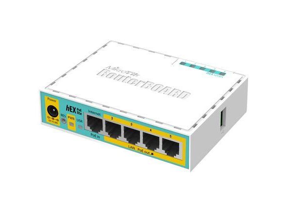 ELKO: 1207993 MikroTik ruuter hEX PoE Lite RB750UPr2 5-port