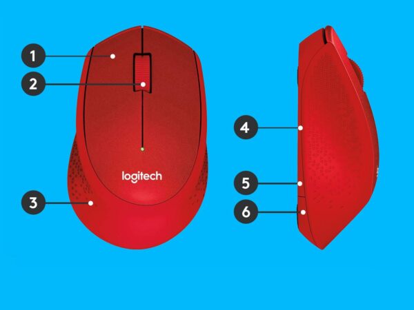 ELKO: 1215435 Logitech juhtmevaba hiir M330 Silent punane 910-004911