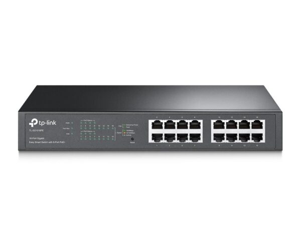 ELKO: 1223719 Tp-Link TL-SG1016PE 16-port poe+ switch