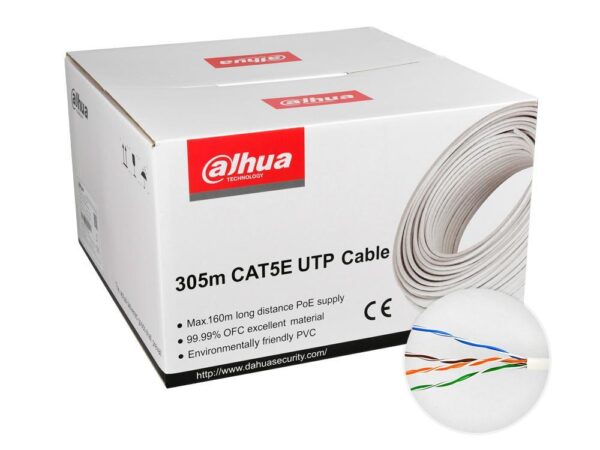 ELKO: 1239156 Võrgukaabel Dahua CAT5e UTP 305m valge
