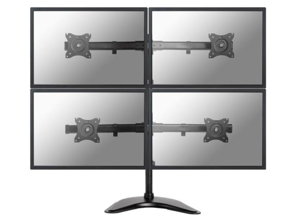 Neomounts | Neljakordne lauakinnitus | NM-D335D4BLACK | 10-27" | Must