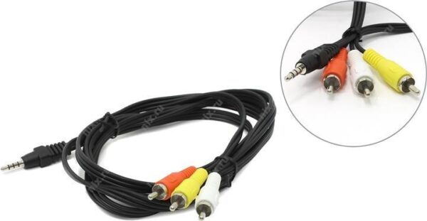 Gembird audio kaabel 3.5mm 3RCA 2m