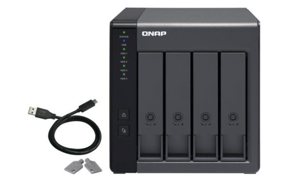 QNAP TR-004 4-bay DAS USB3 kettakarp
