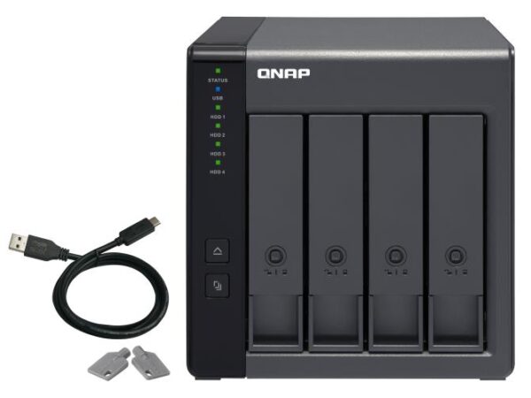 QNAP TR-004 4-bay DAS USB3 kettakarp