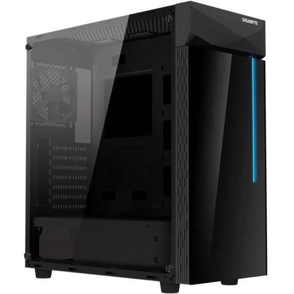Gigabyte arvutikorpus C200 Glass must