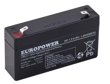 ELKO: 1269911 Europower aku 6V 4.5Ah