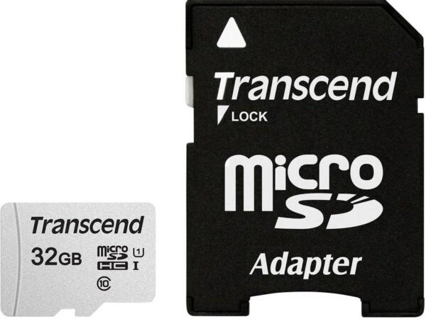 Transcend | microSDHC mälukaart 32GB | adapteriga Class 10 | TS32GUSD300S-A