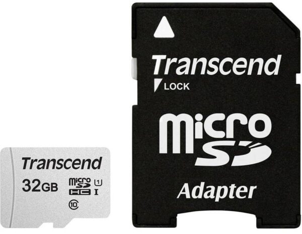 Transcend | microSDHC mälukaart 32GB | adapteriga Class 10 | TS32GUSD300S-A