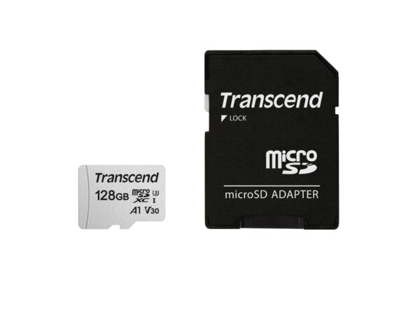Transcend | microSDXC mälukaart 128GB | Class 10 adapteriga | TS128GUSD300S-A
