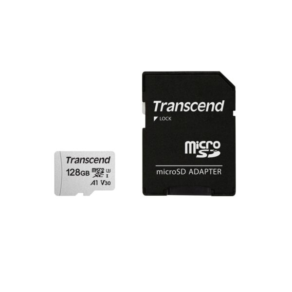 Transcend | microSDXC mälukaart 128GB | Class 10 adapteriga | TS128GUSD300S-A