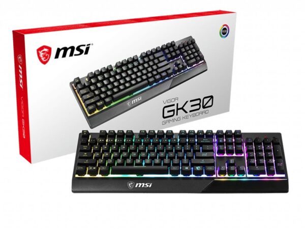 ELKO: 1274498 MSI mänguriklaviatuur Vigor GK30 must ENG US