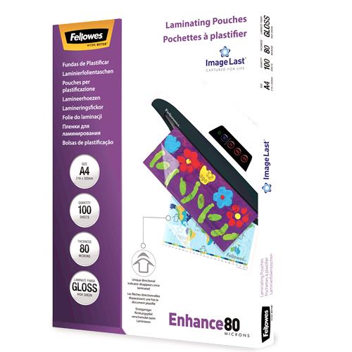 Fellowes lamineerimiskiled A4 80mic 100 tk