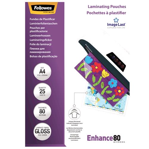 Fellowes laminaatorikiled A4 80mic 25tk