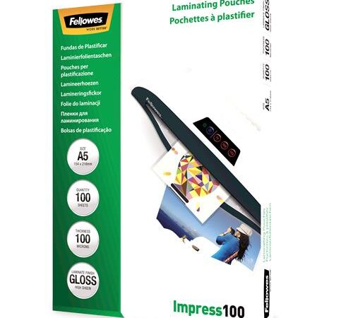 ELKO: 1278188 Fellowes lamineerimiskiled A5 läikiv 100 tk