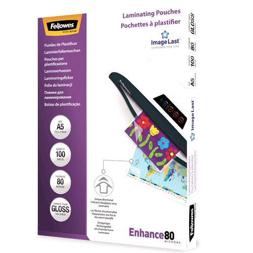 Fellowes lamineerimiskile A5 80mic 100tk