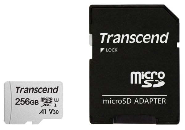Transcend | microSDXC mälukaart 256GB | Class 10 adapteriga | TS256GUSD300S-A