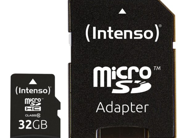 ELKO: 1292697 Intenso | microSDHC mälukaart 32GB | Class 10 adapteriga | 3413480
