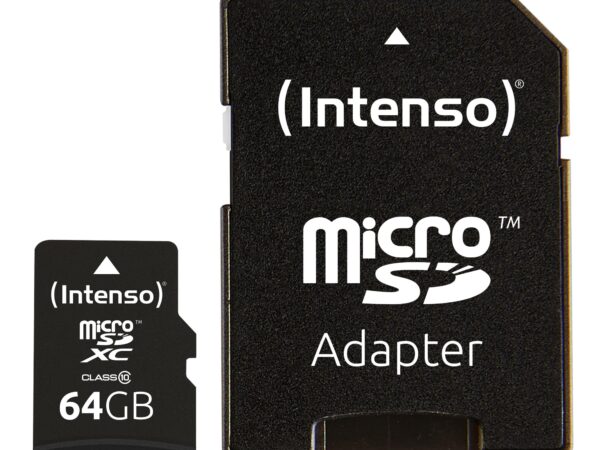 ELKO: 1292698 Intenso | microSDXC mälukaart 64GB | Class 10 adapteriga | 3413490