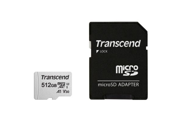 ELKO: 1302950 Transcend | microSDXC mälukaart 512GB | adapteriga | TS512GUSD300S-A
