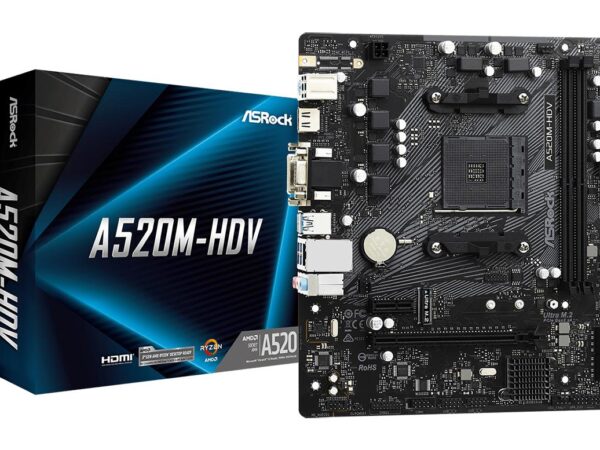 ELKO: 1309243 ASRock emaplaat A520M-HDV DDR4 AM4 Micro-ATX