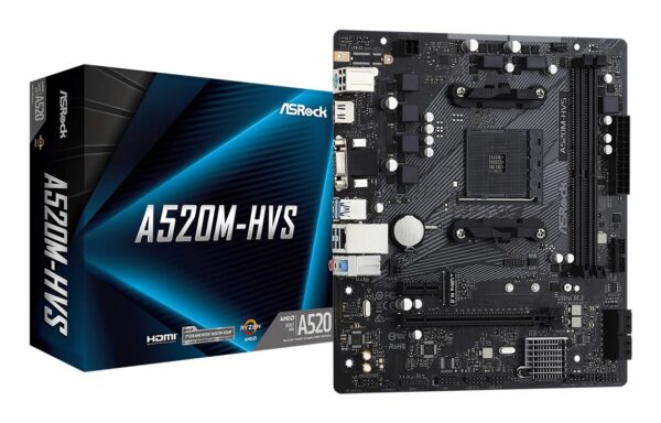 ASRock emaplaat A520M-HVS DDR4 AM4 Micro-ATX