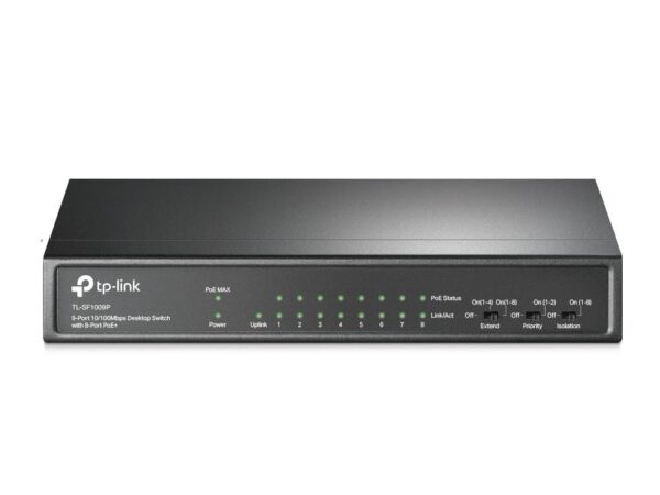 ELKO: 1311787 TP-Link võrgulüliti TL-SF1009P 8-port PoE+
