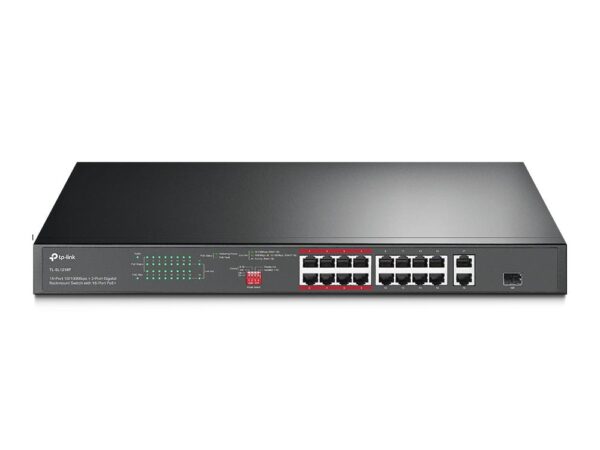ELKO: 1311791 Tp-Link TL-SL1218P 16-port poe+ switch