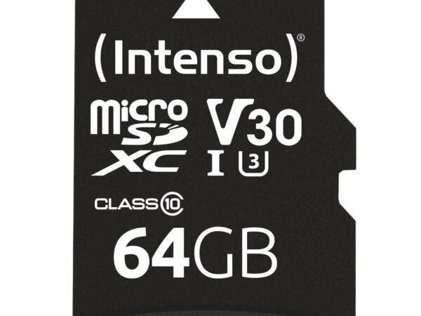 ELKO: 1312239 Intenso | microSDXC mälukaart 64GB | Class 10 adapteriga | 3433490