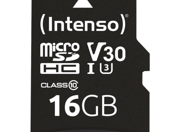 ELKO: 1312247 Intenso | microSDHC mälukaart 16GB | Class 10 adapteriga | 3433470