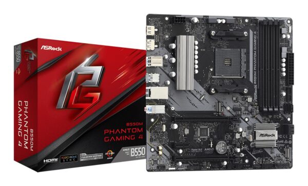 Emaplaat ASRock B550M Phantom Gaming 4 DDR4 AM4 Micro-ATX