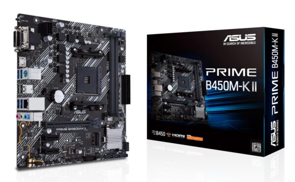 ASUS emaplaat Prime B450M-K II DDR4 AM4 Micro-ATX
