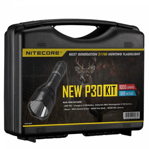 Nitecore P30 Hunting Kit 1000 luumenit taskulamp
