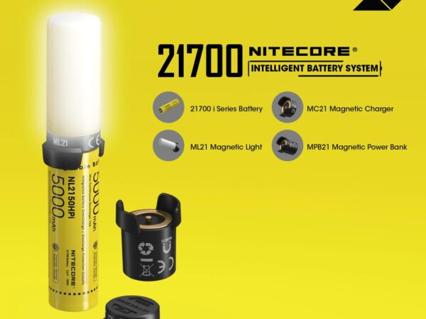 ELKO: 1326390 Nitecore aku 21700 Li-ion 3.6V BS