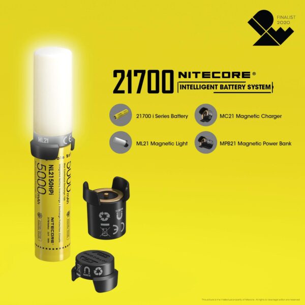 Nitecore aku 21700 Li-ion 3.6V BS