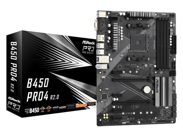 ELKO: 1327583 ASRock emaplaat B450 Pro4 R2.0 DDR4 AM4 ATX