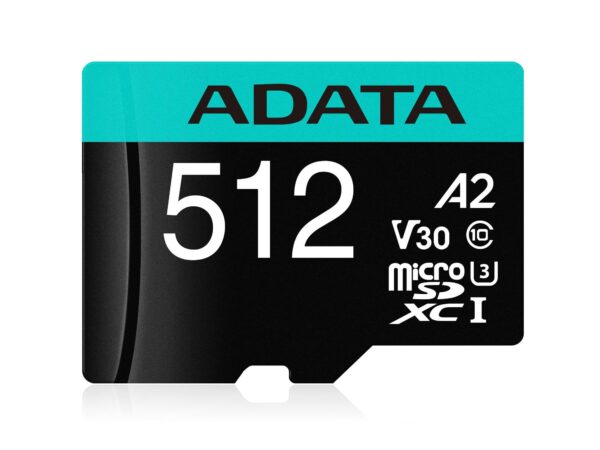 ADATA | microSDXC mälukaart 512GB | adapteriga V30 | AUSDX512GUI3V30SA2-RA1