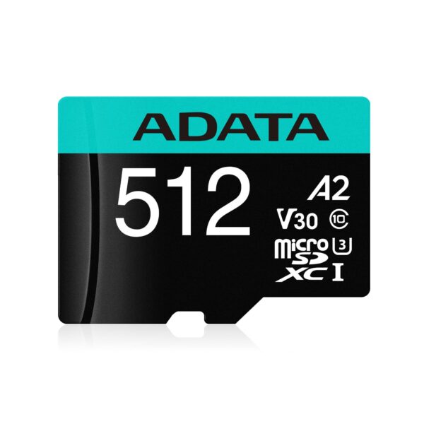 ADATA | microSDXC mälukaart 512GB | adapteriga V30 | AUSDX512GUI3V30SA2-RA1
