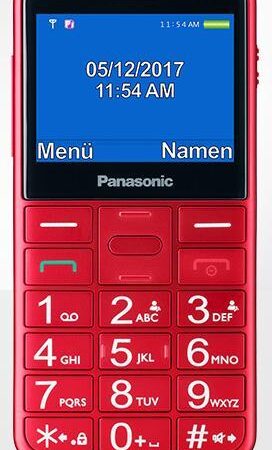 Panasonic mobiiltelefon KX-TU155 punane