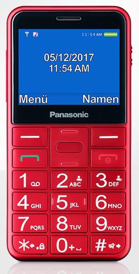 Panasonic mobiiltelefon KX-TU155 punane