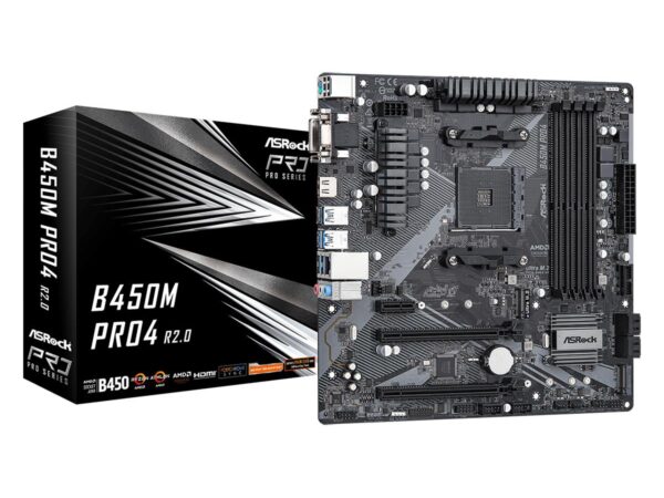 ELKO: 1343968 ASRock emaplaat B450M Pro4 R2.0 DDR4 AM4 Micro-ATX
