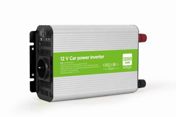 Gembird auto toiteinverter 12V 1200W