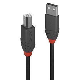 Lindy | USB2 A-B kaabel | 36672 | 1m | Anthra