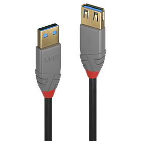 Lindy | USB3.2 Type-A kaabel 0.5m | Anthra | 36760