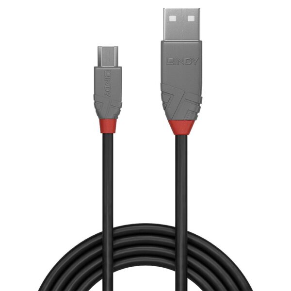Lindy | USB2 A to Micro-B kaabel | 36732 | 1m | Anthra
